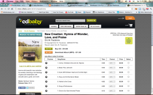 "New Creation" is now on sale!